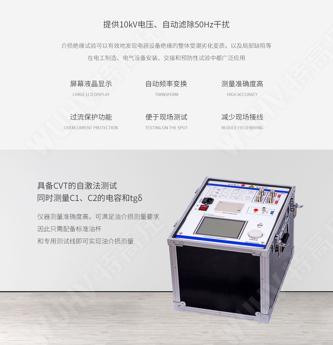 全自动抗滋扰异频介损测试仪(图2)