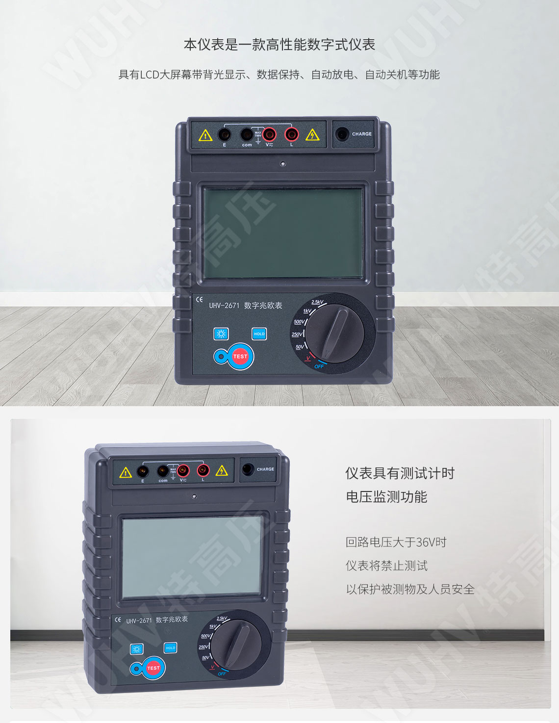 HT2671 数字兆欧表(2500V)(图2)